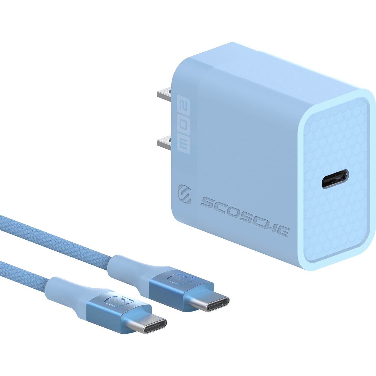 Scosche PowerVolt Strikeline Kit USB Fast Charger & Cable 4ft
