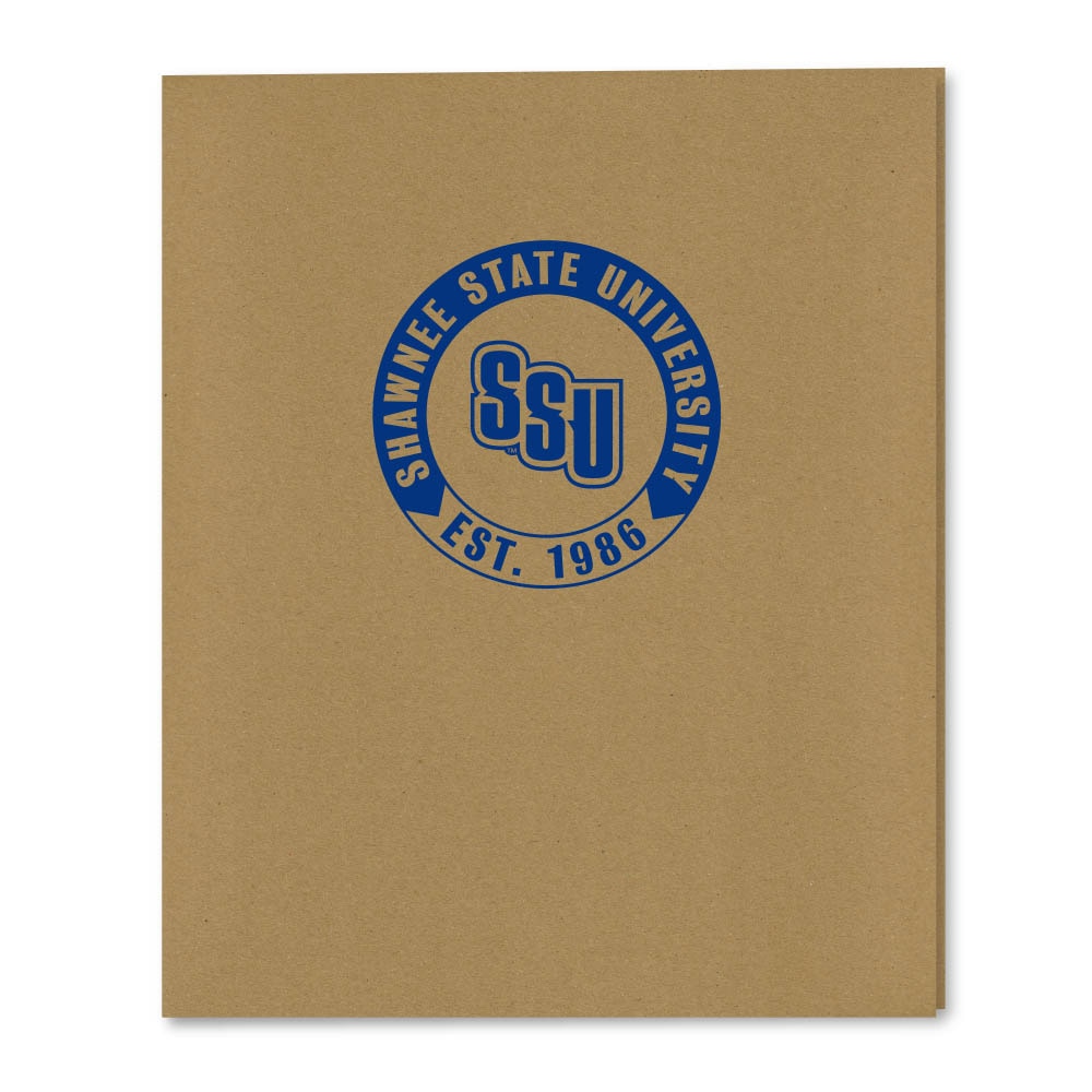 Recycled Emblematic Kraft 2 Pocket Folder, Classic