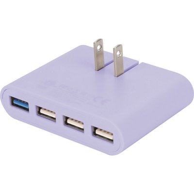 iHome Slim Wall Charger Purple