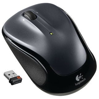 Logitech M325 Silver and Black Wireless Optical Laser Mouse with USB Receiver