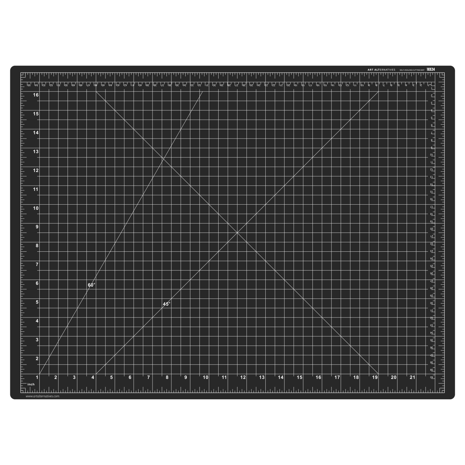 Art Alternatives Self-Healing Cutting Mat, 18" x 24", Double-Sided