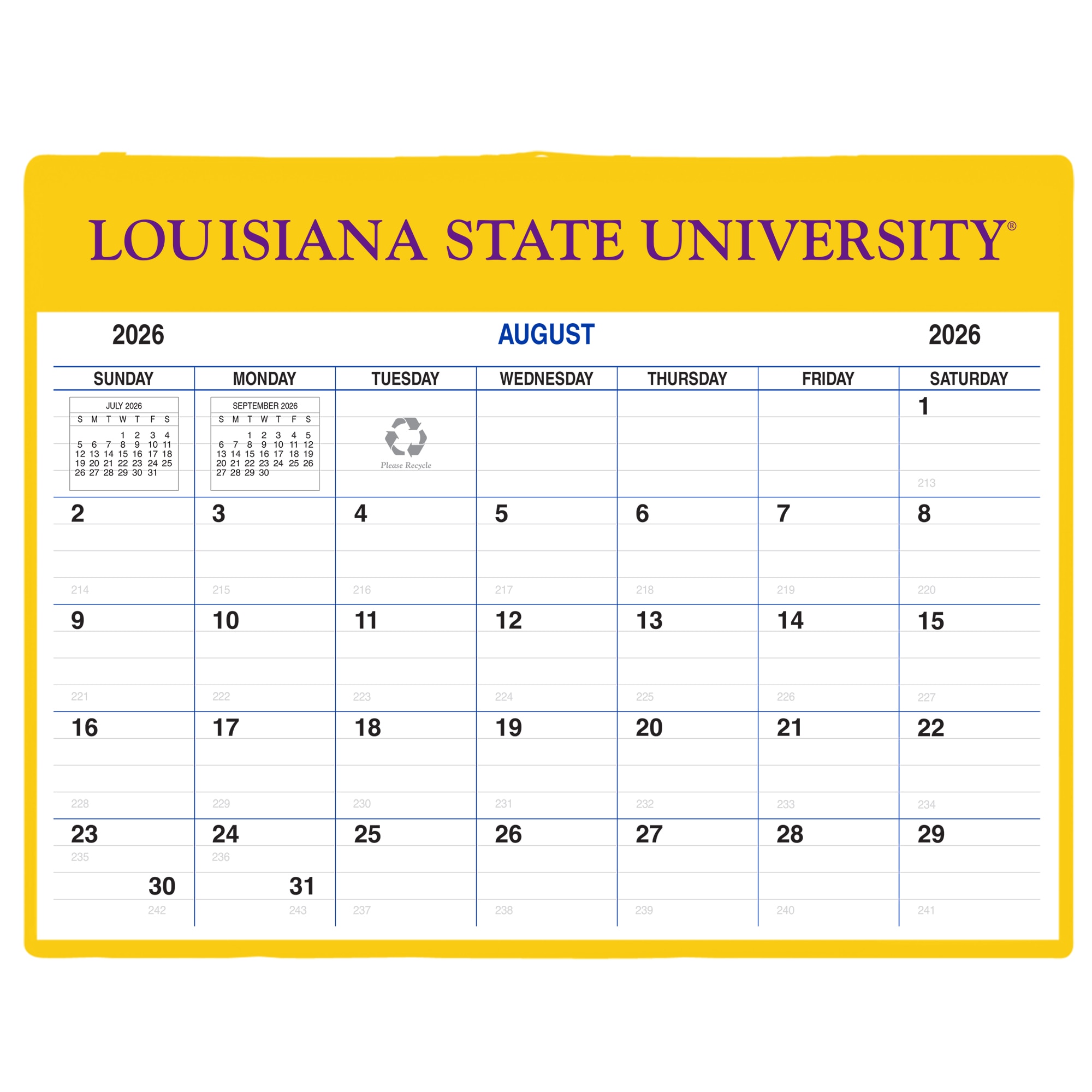 Payne '26-'27 Imprinted Academic Calendar Pad