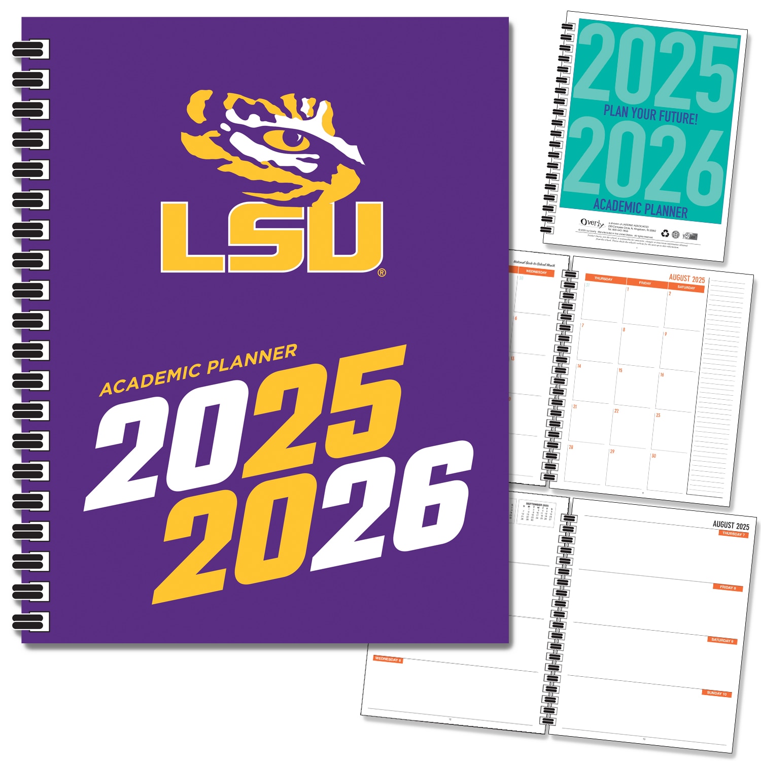 Traditional Soft Touch Spot Varnish - Mascot Imprinted Planner 25-26 AY 7x9
