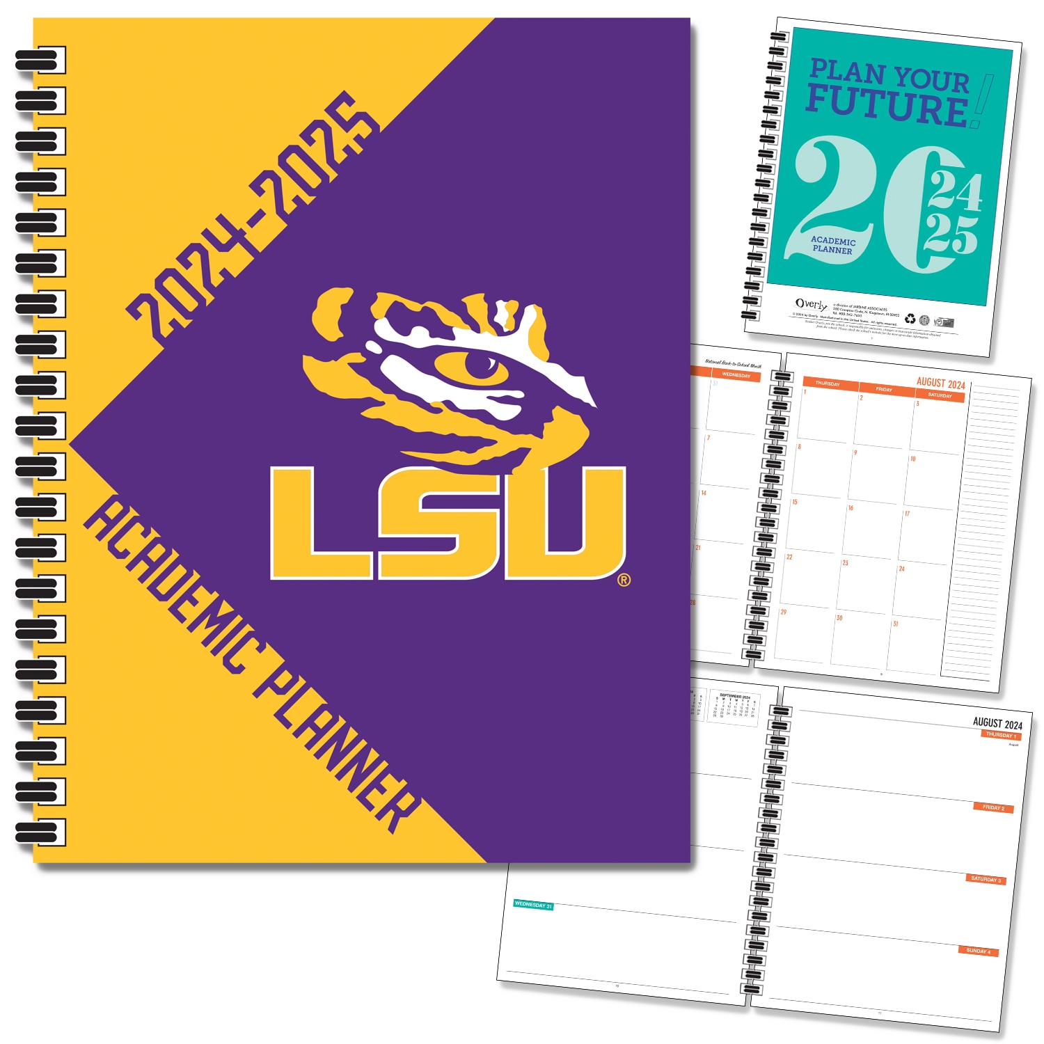 FY 25 Traditional Soft Touch Spot Varnish - Mascot Imprinted Planner 24-25 AY 7x9