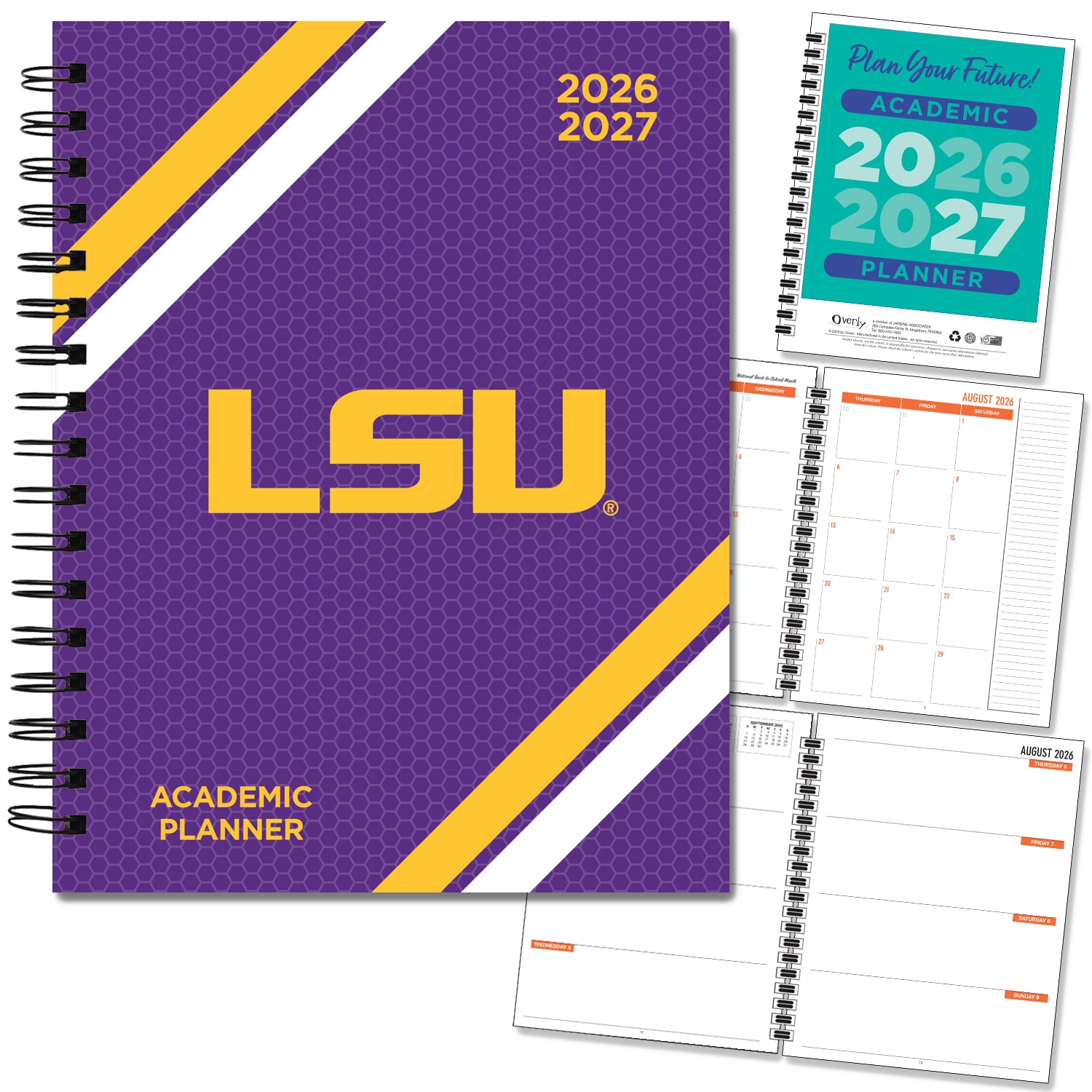 Spirit Wordmark Hard Cover Imprinted Planner 26-27 AY 7x9