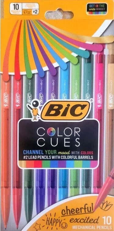 BIC Color Cues Xtra Smooth Mechanical Pencil 10c