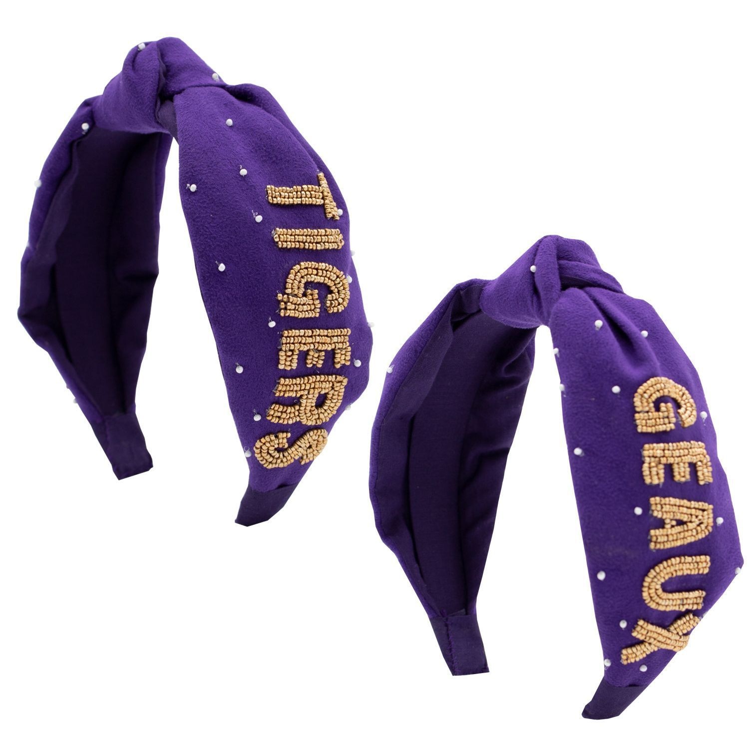 LSU Beaded Headband