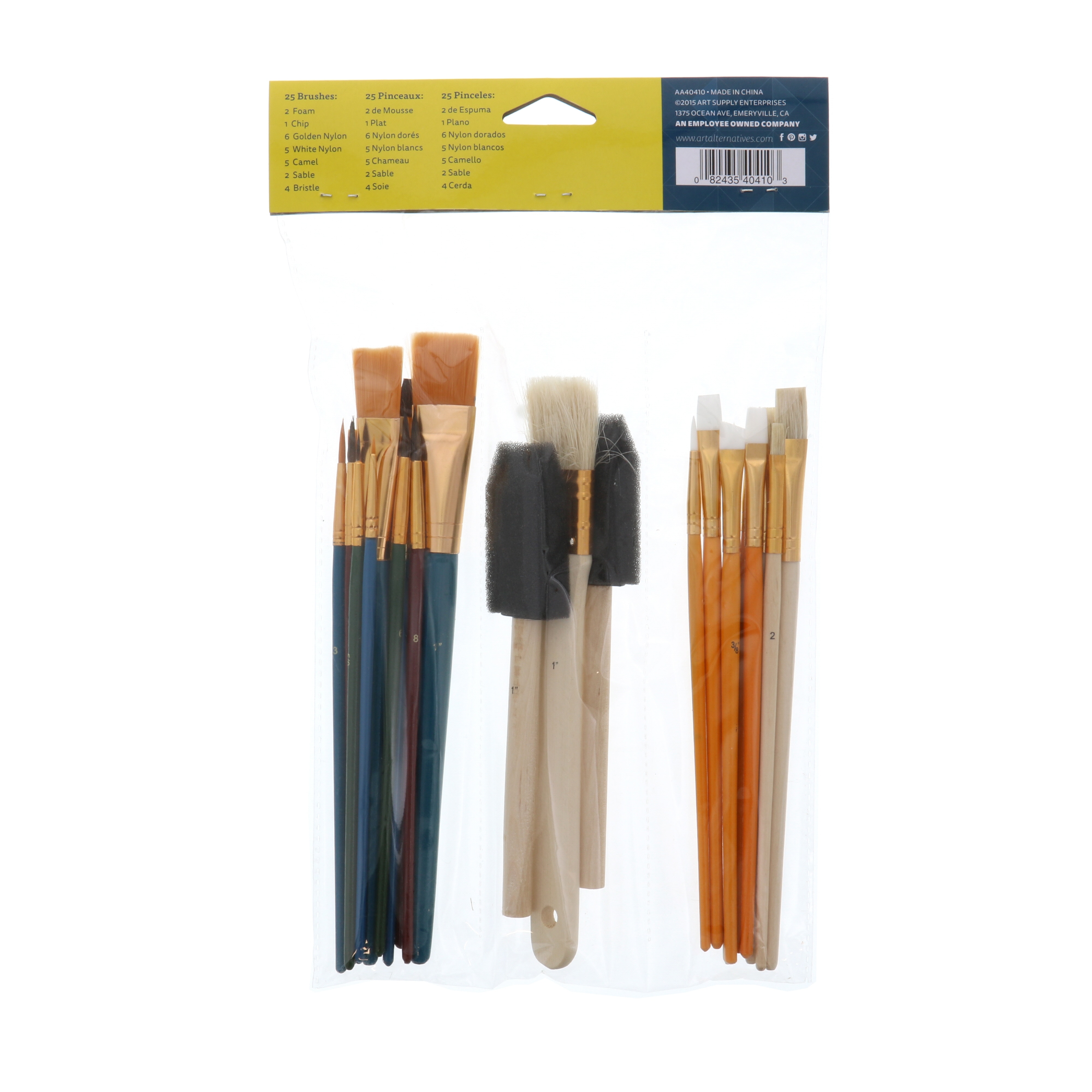 Art Alternatives Bag o' Brush, 25 Pieces