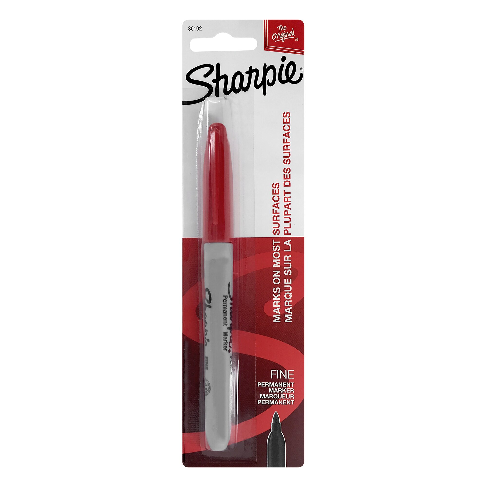 Sharpie Red Fine Line Blister Marker