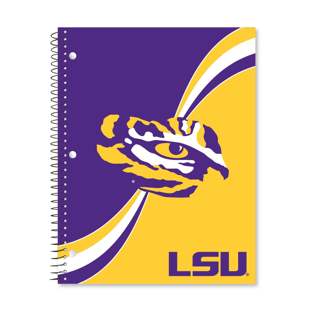 Digi Curve Divide 1 Subject 11"x8.5" 70 Count College Ruled Spiral Notebook