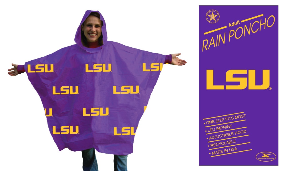 LSU Lightweight Rain Poncho