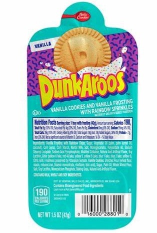 DS Dunkaroos - Cookies Vanilla - 1.5oz