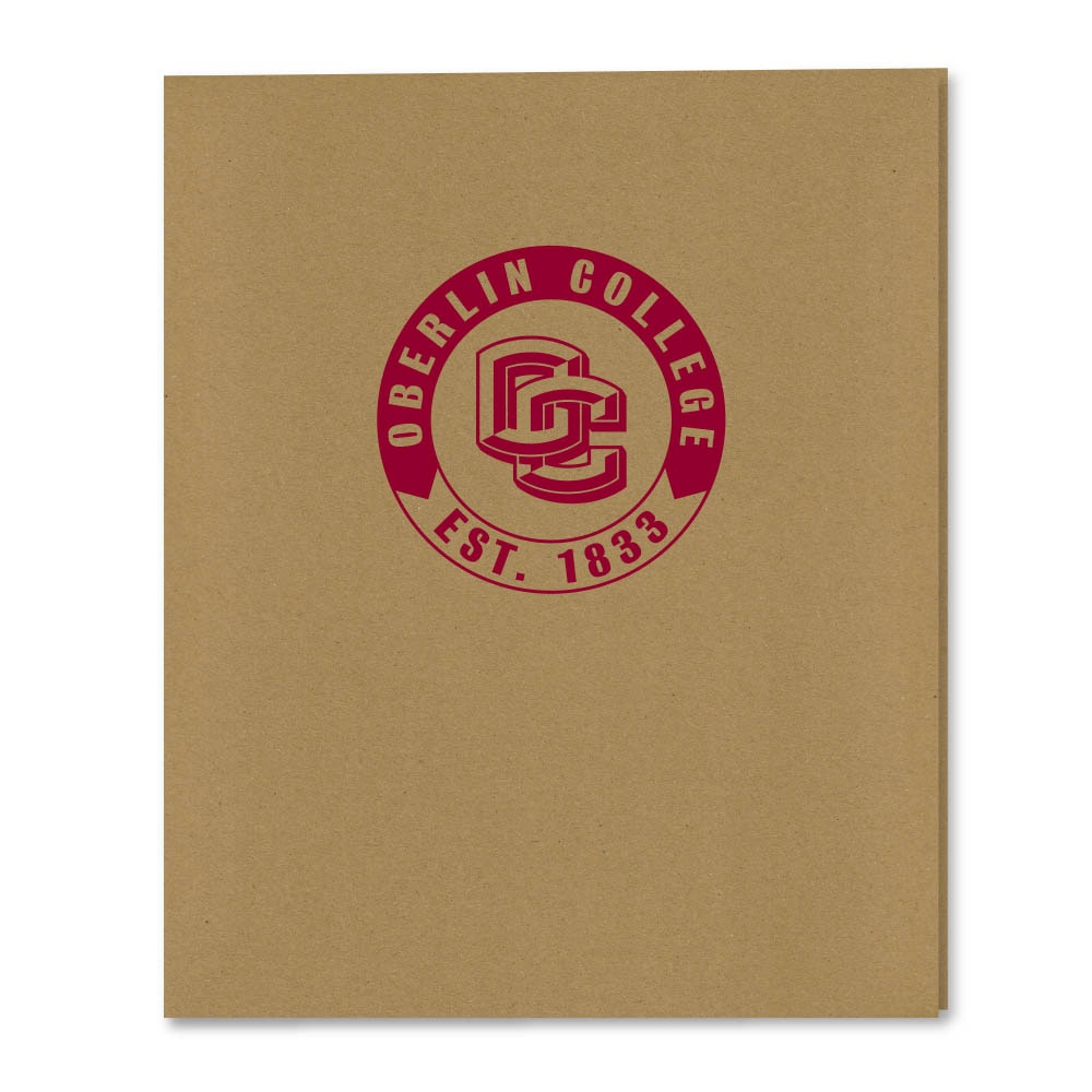 Recycled Emblematic Kraft 2 Pocket Folder, Classic