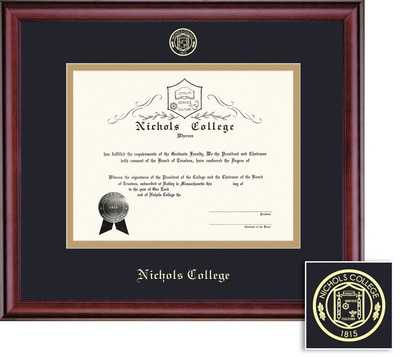 Framing Success 8.5 x 11 Classic Gold Emb School Seal Bachelors, Masters Diploma Frame