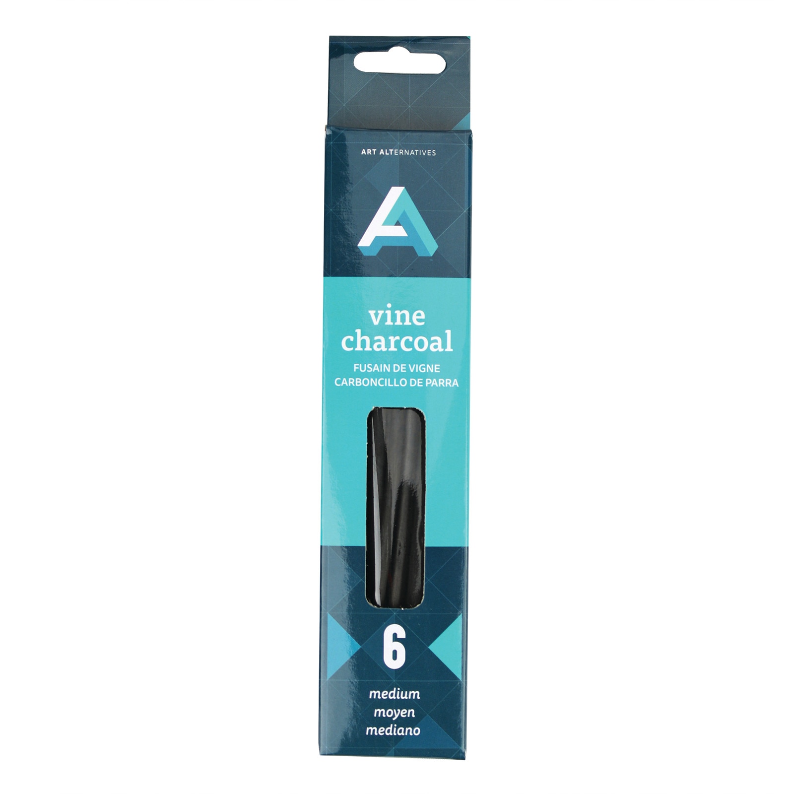 Art Alternatives Vine & Willow Charcoal, Medium, 6/Box