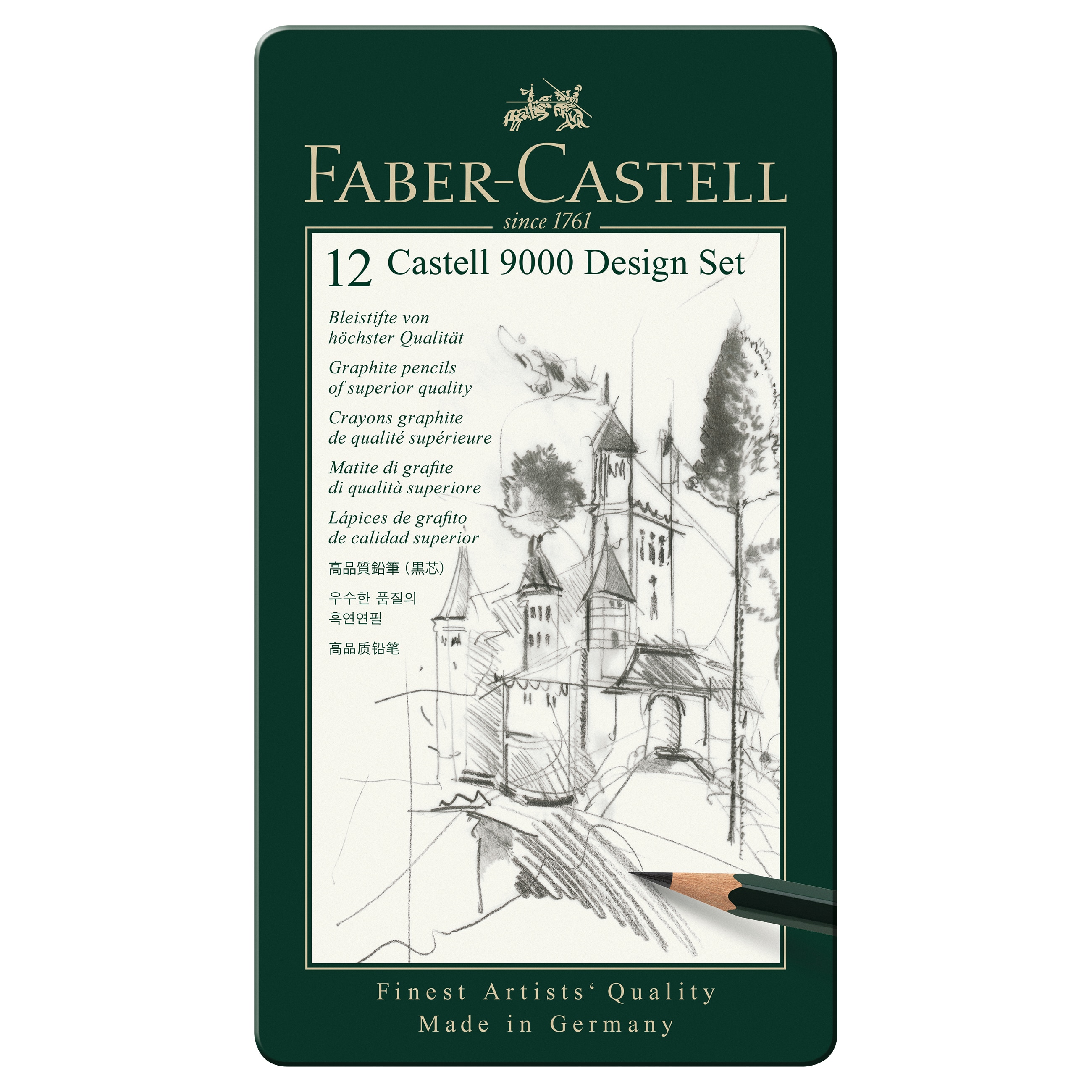 Faber-Castell 9000 12-Pencil Design Set