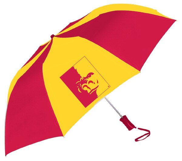 "The Sport" 2-Tone Emblematic Umbrella Automatic Folding 48" Coverage