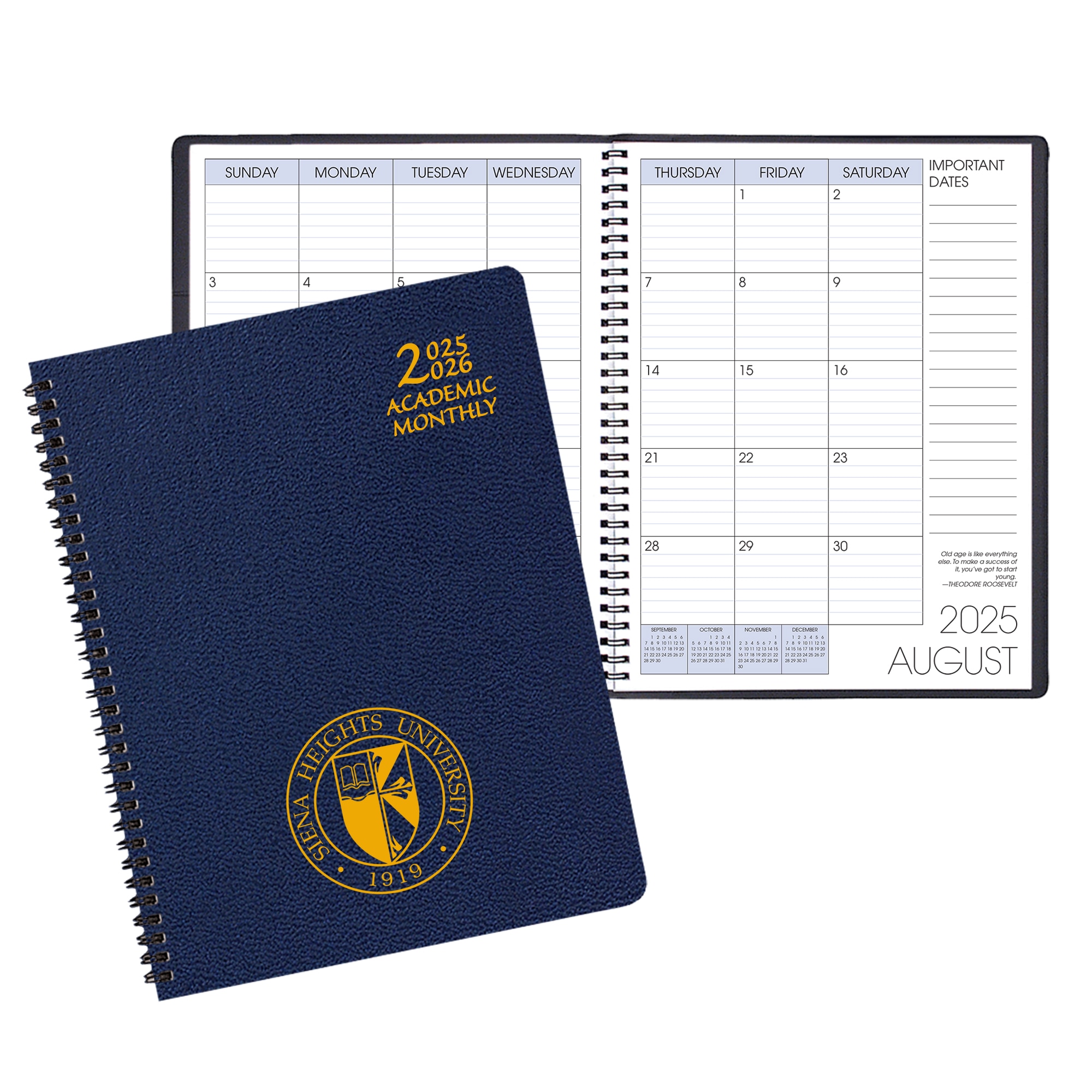 Payne 25-26 Imprinted Academic Monthly Planner 8.5"x11"