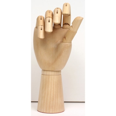 Articulated Wooden Hand 90-degree bend — BERNSTEIN DISPLAY