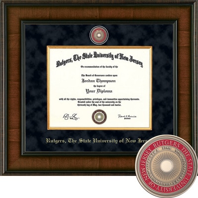 Church Hill Classics 8.5" x 11" Presidential Walnut Diploma Frame
