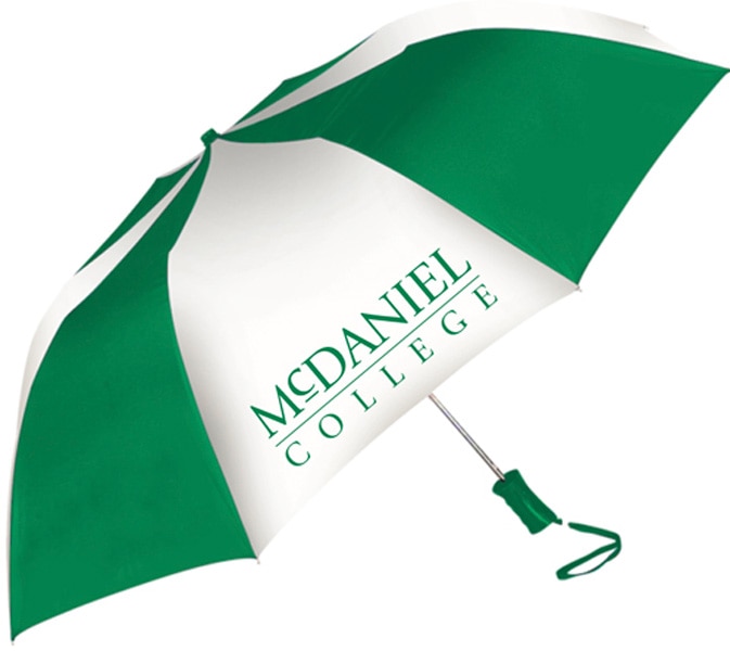 "The Sport" 2-Tone Emblematic Umbrella Automatic Folding 48" Coverage