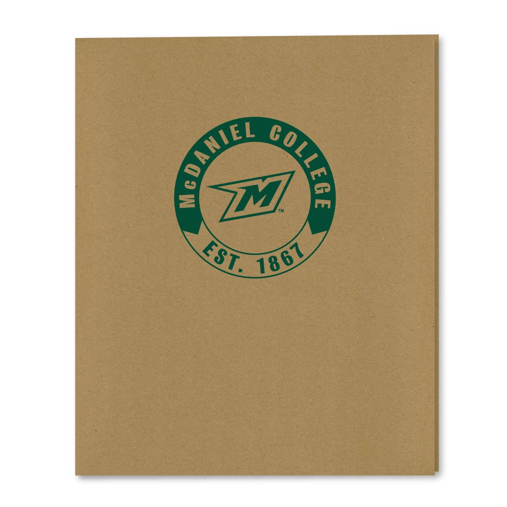Recycled Emblematic Kraft 2 Pocket Folder, Classic