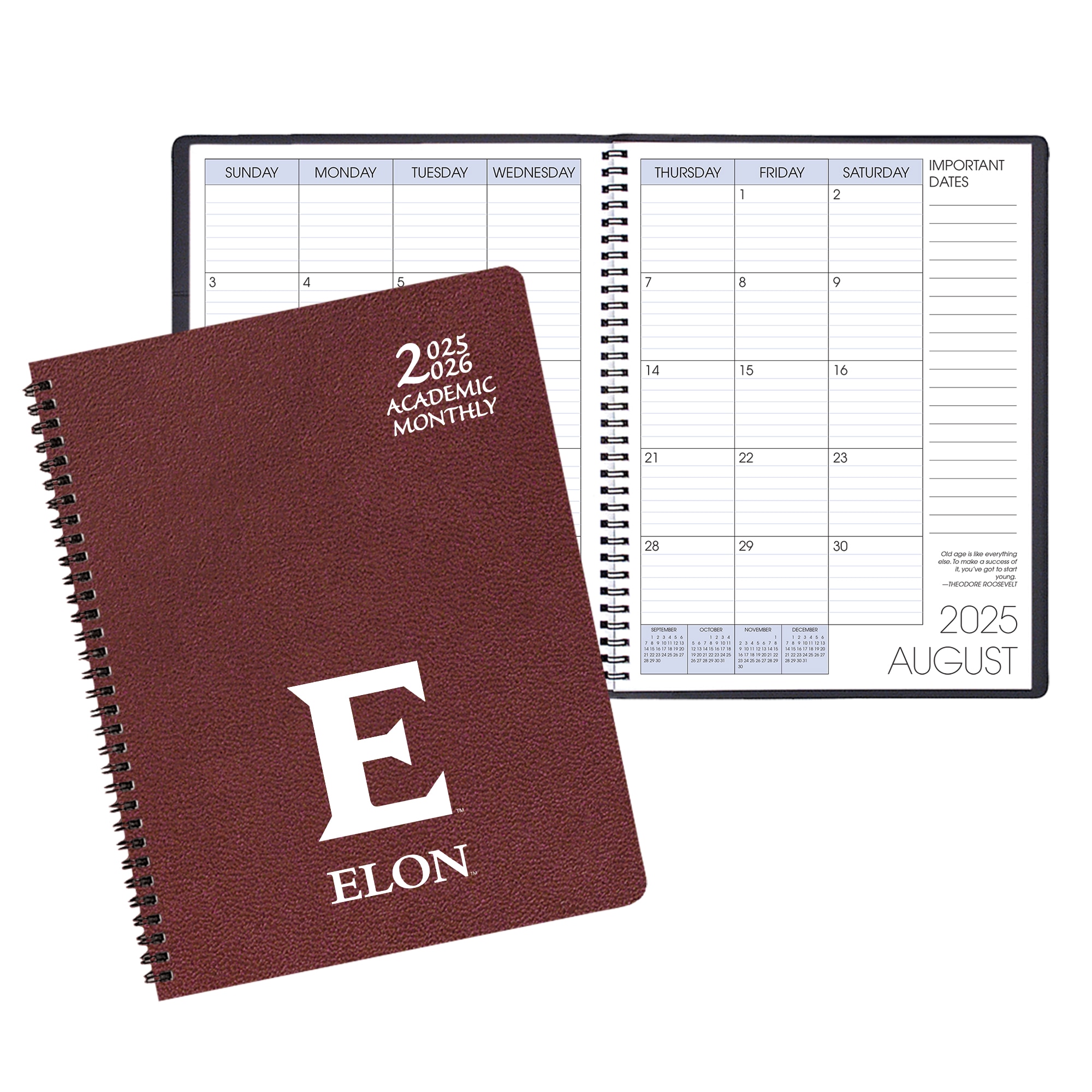 Payne 25-26 Imprinted Academic Monthly Planner 8.5"x11"