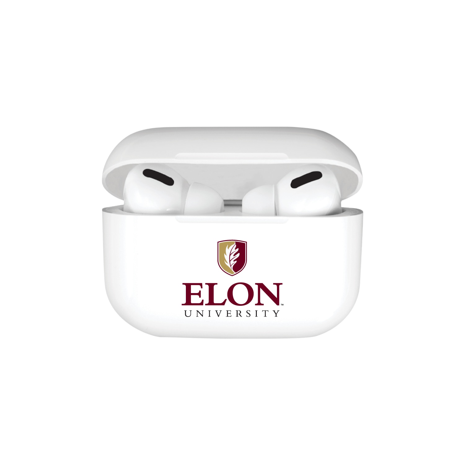 Elon University - Airpod Pro Case (TPU), White, Classic