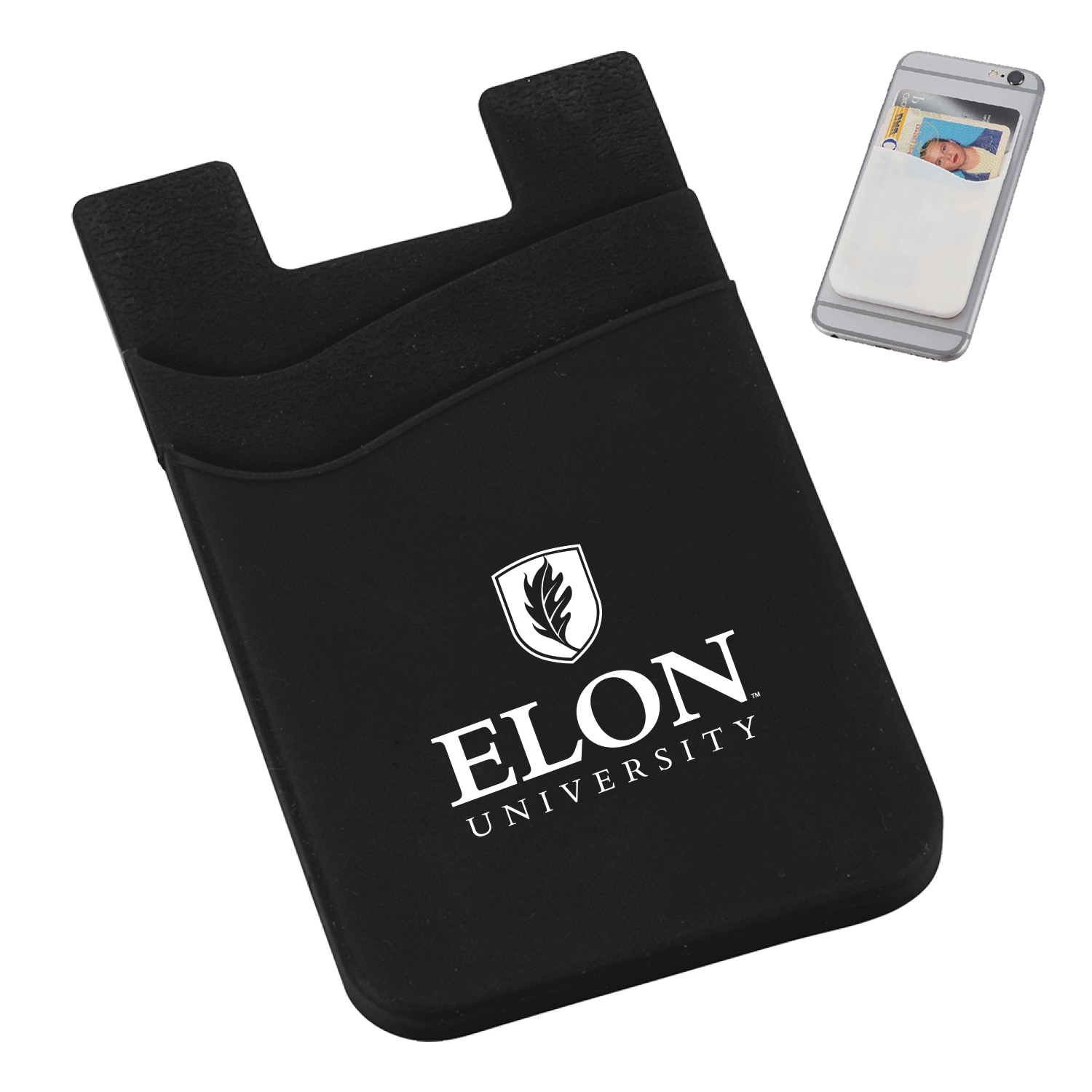 Dual Pocket Cell Phone Wallet Black