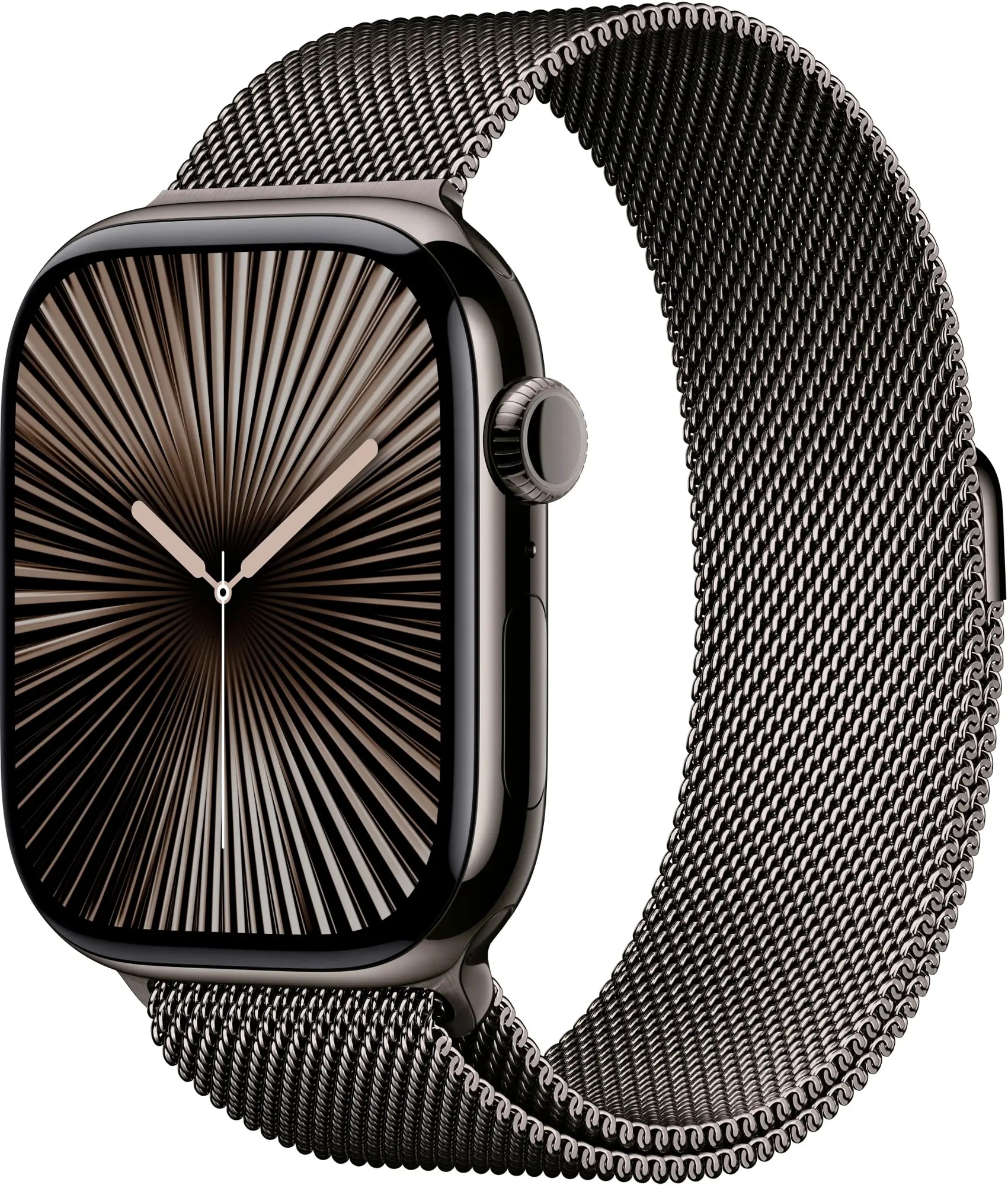 Apple Watch Series 10 GPS + Cellular 46mm Slate Titanium Case with Slate Milanese Loop - S/M