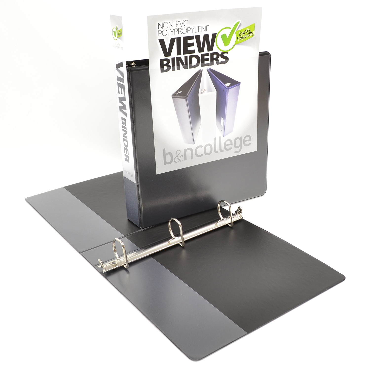 BINDER 1.5 PP ANGLE RING BLACK