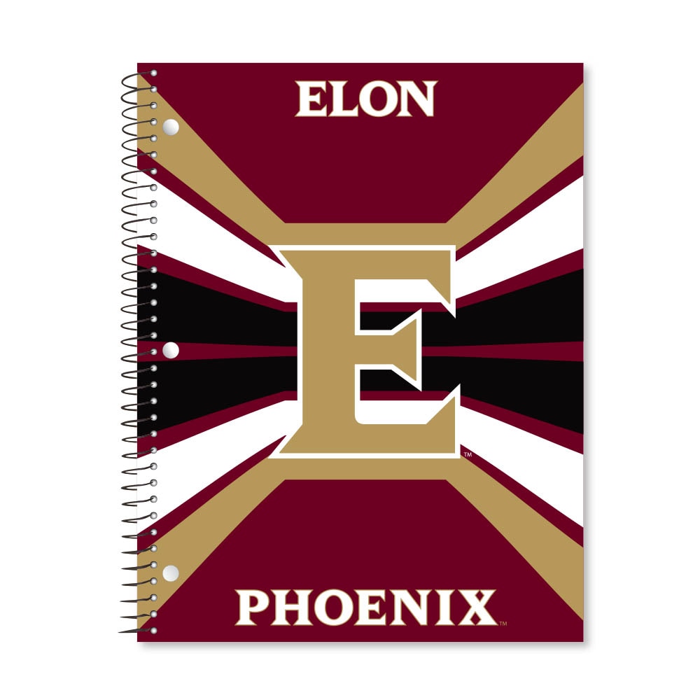 Digi Color Warp 1 Subject 11"x8.5" 70 Count College Ruled Spiral Notebook