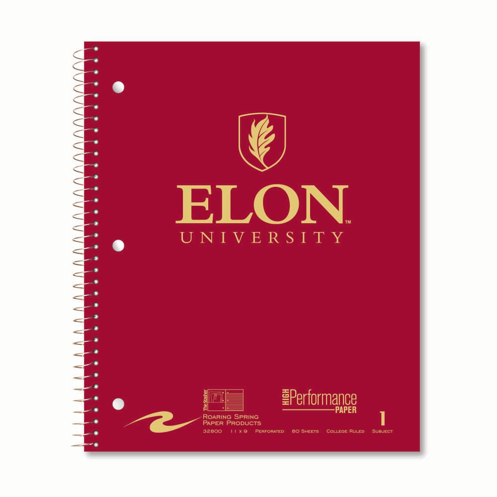 Roaring Premium 1 Subject Notebook, 8.5x11 College Ruled 20lb Paper, Pressboard Foil Cover