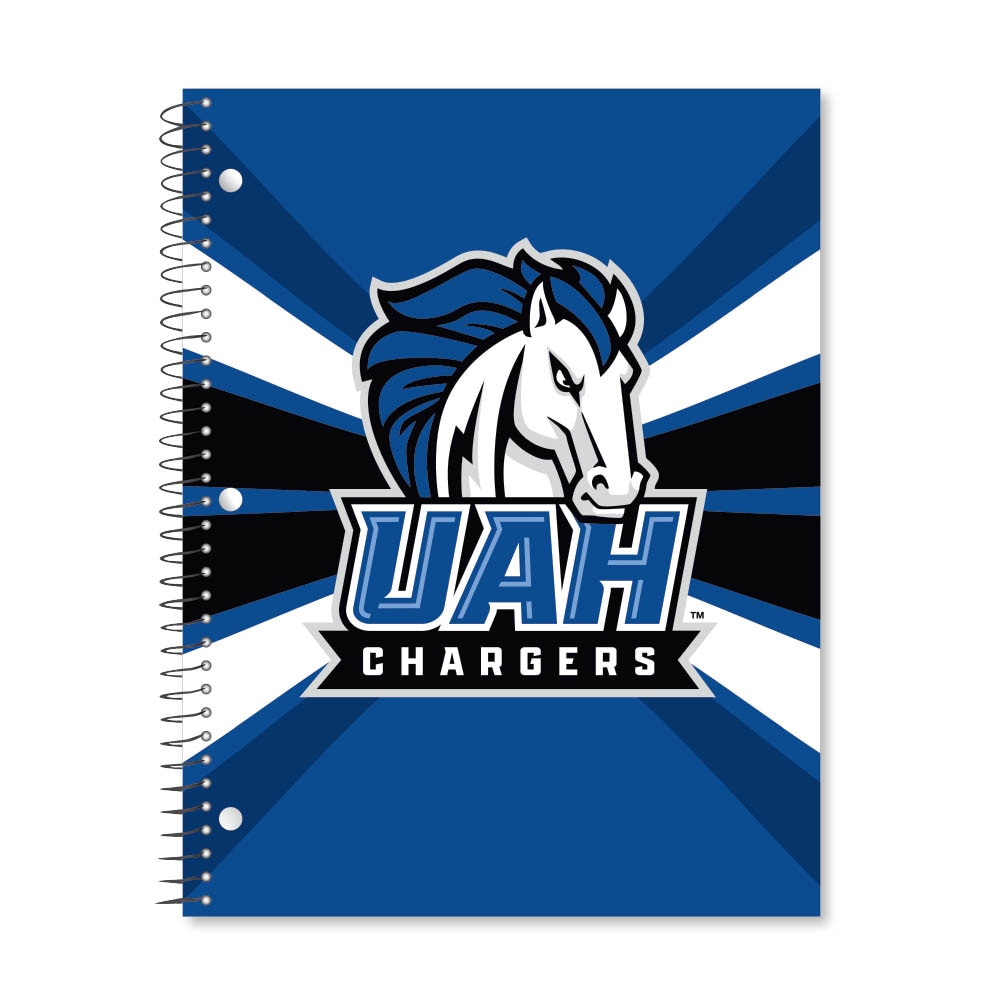 Digi Color Warp 1 Subject 11"x8.5" 70 Count College Ruled Spiral Notebook