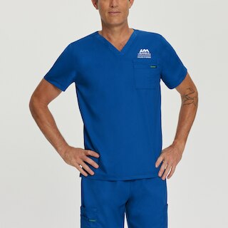 UA Huntsville's Decorated Landau Proflex Mens V-Neck Top
