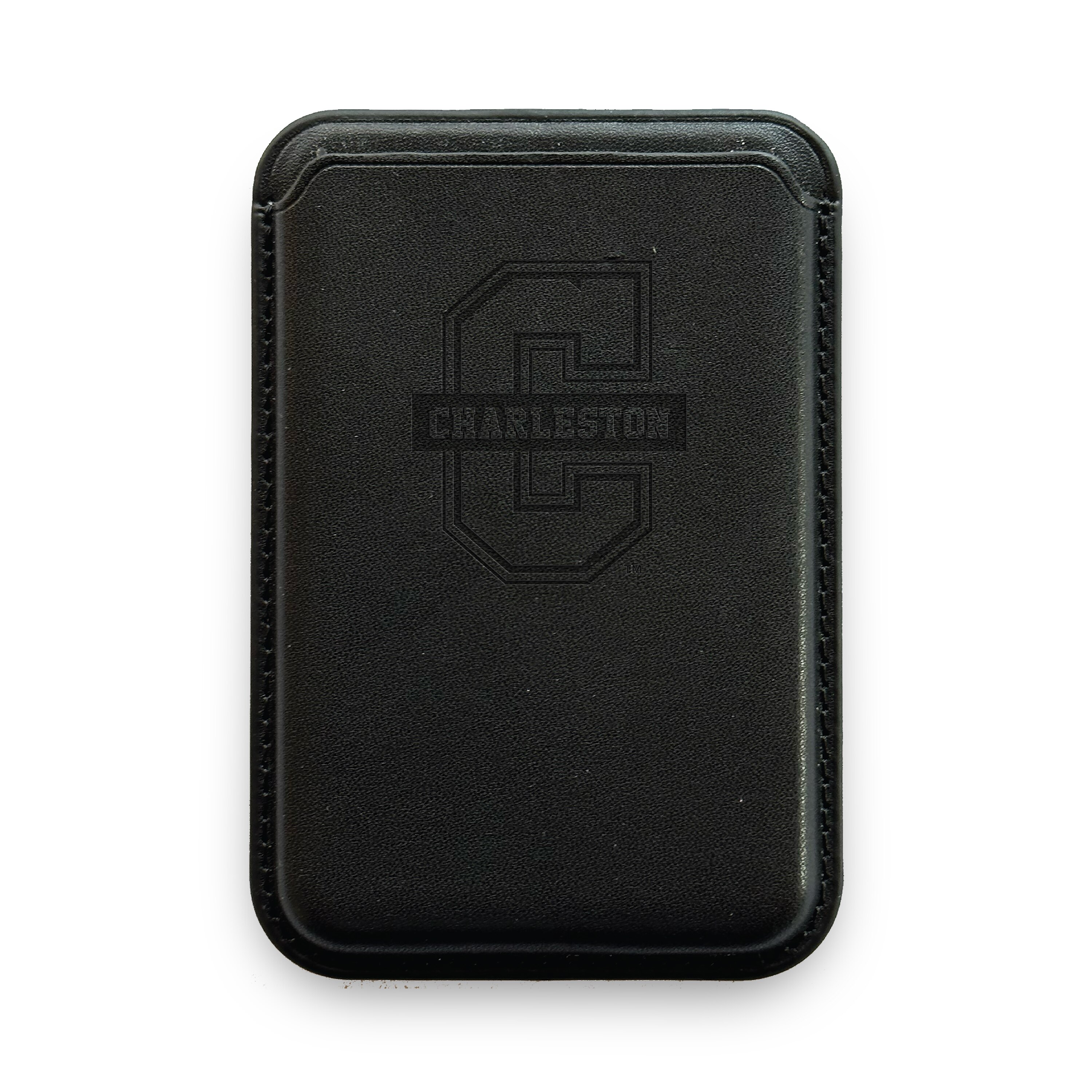 Monaco Leather Cellphone ID wallet with MagSafe Black
