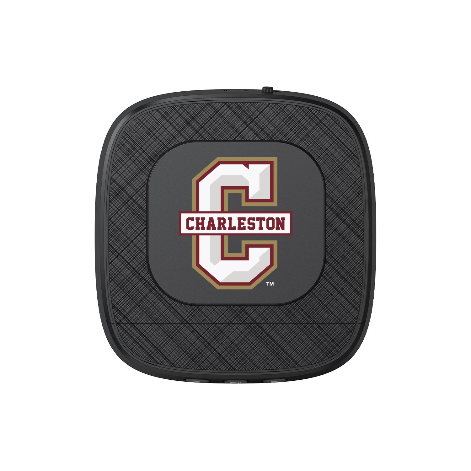 College of Charleston Portable Speaker with Phone Charger, Black, Classic