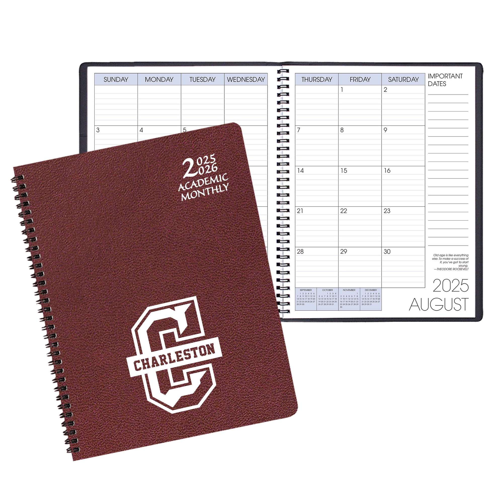 Payne 25-26 Imprinted Academic Monthly Planner 8.5"x11"