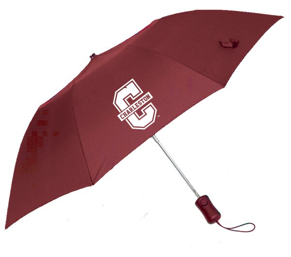 "The Victory" Solid Emblematic Umbrella Automatic Folding 42" Coverage
