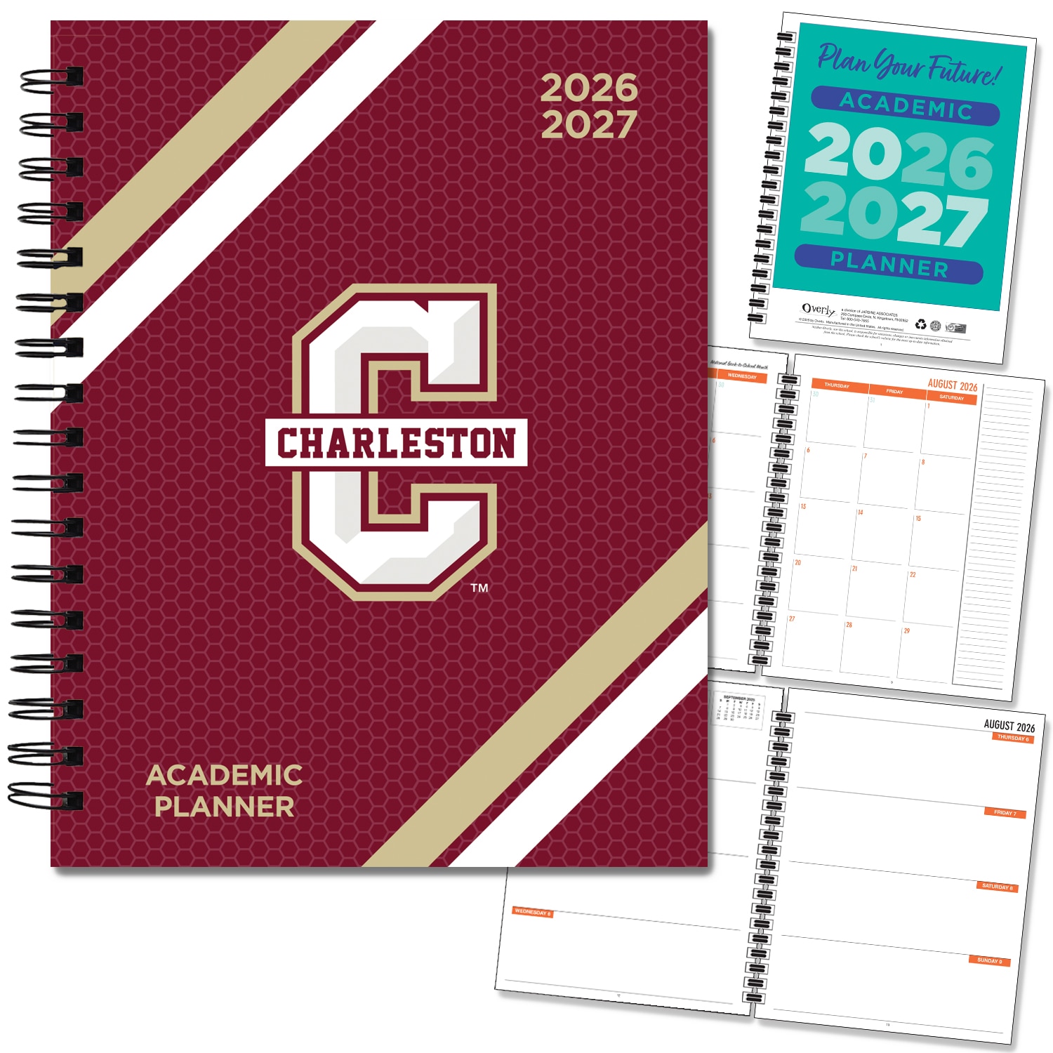 Spirit Wordmark Hard Cover Imprinted Planner 26-27 AY 7x9