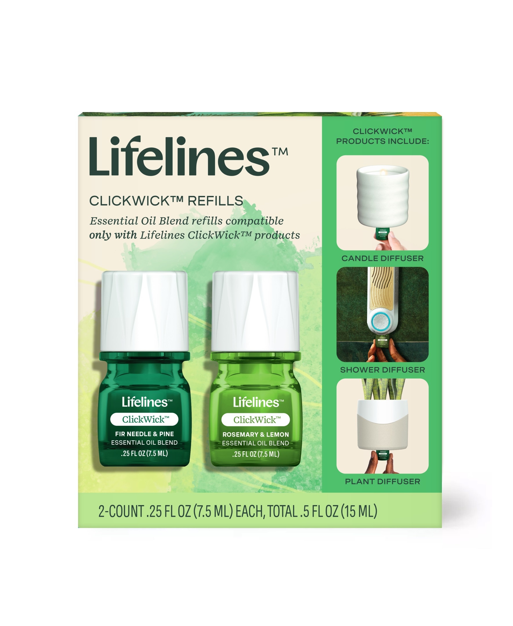 Lifelines Blends ClickWick Refills-2pk