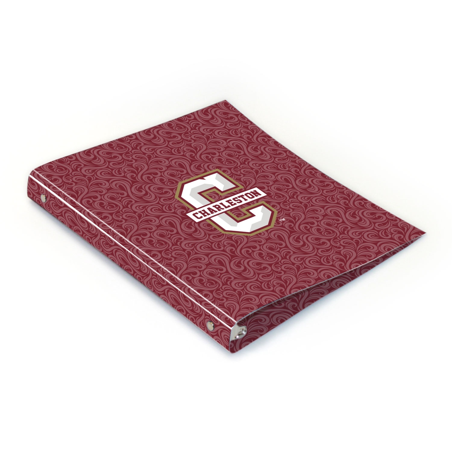 College of Charleston Full Color 2 sided Imprinted Flexible 1" Logo 1 Binder 10.5" x 11.5"