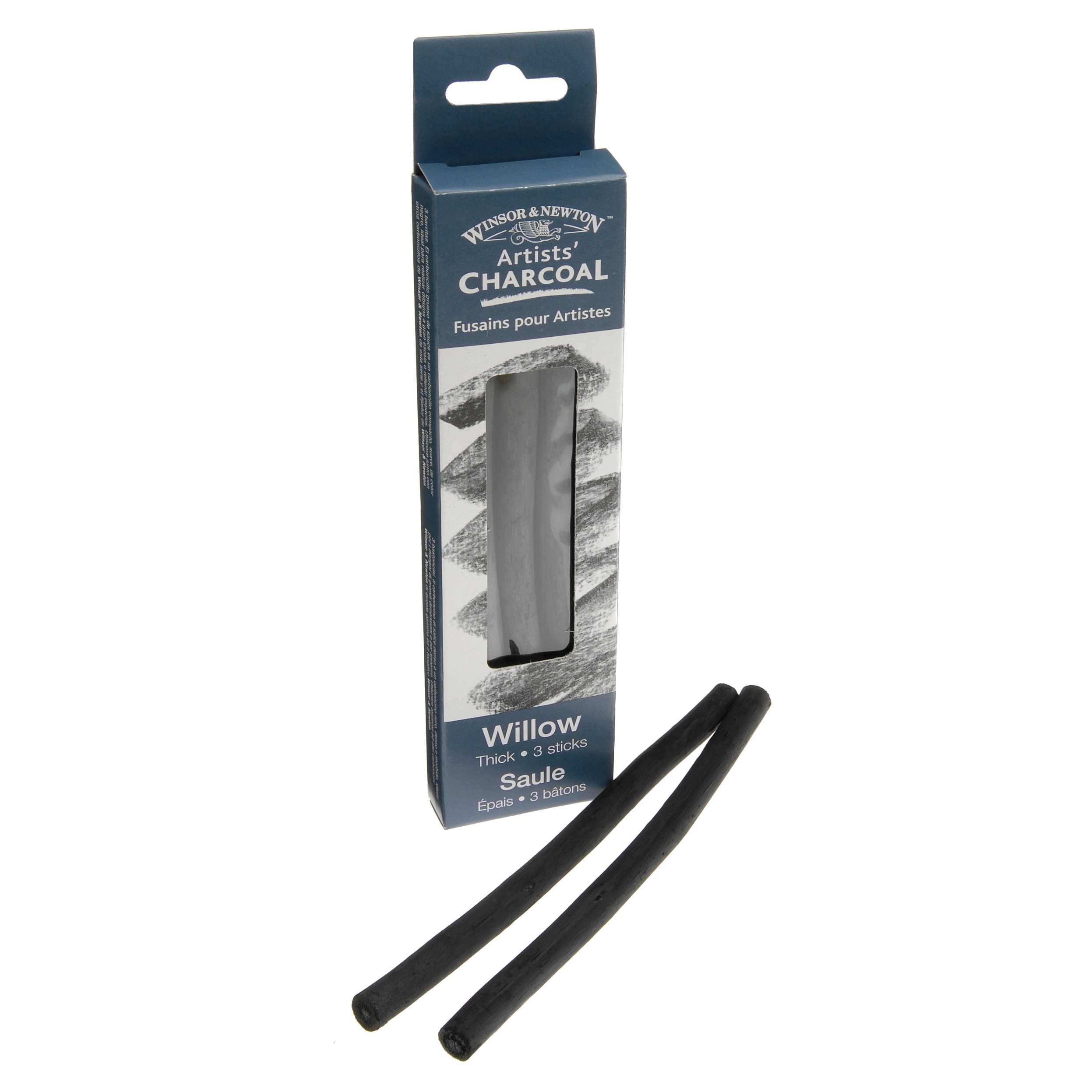 Winsor & Newton Willow Charcoal, 3/Pkg., Thick
