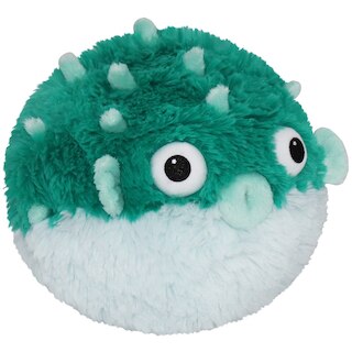 Mini Squishable Teal Pufferfish (7