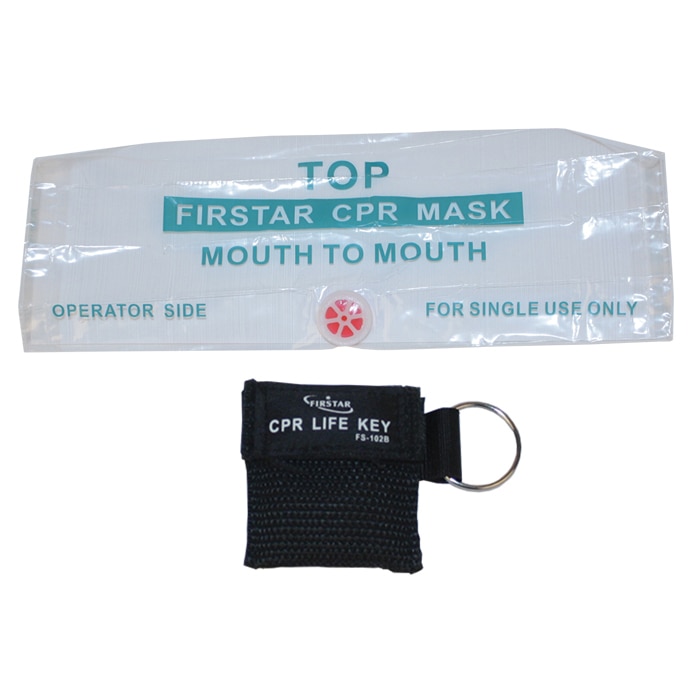 Cpr Mask Keychain Blk