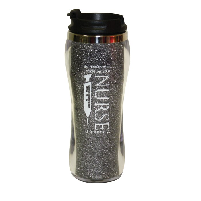 Nurse's Be Nice Glitter Tumbler