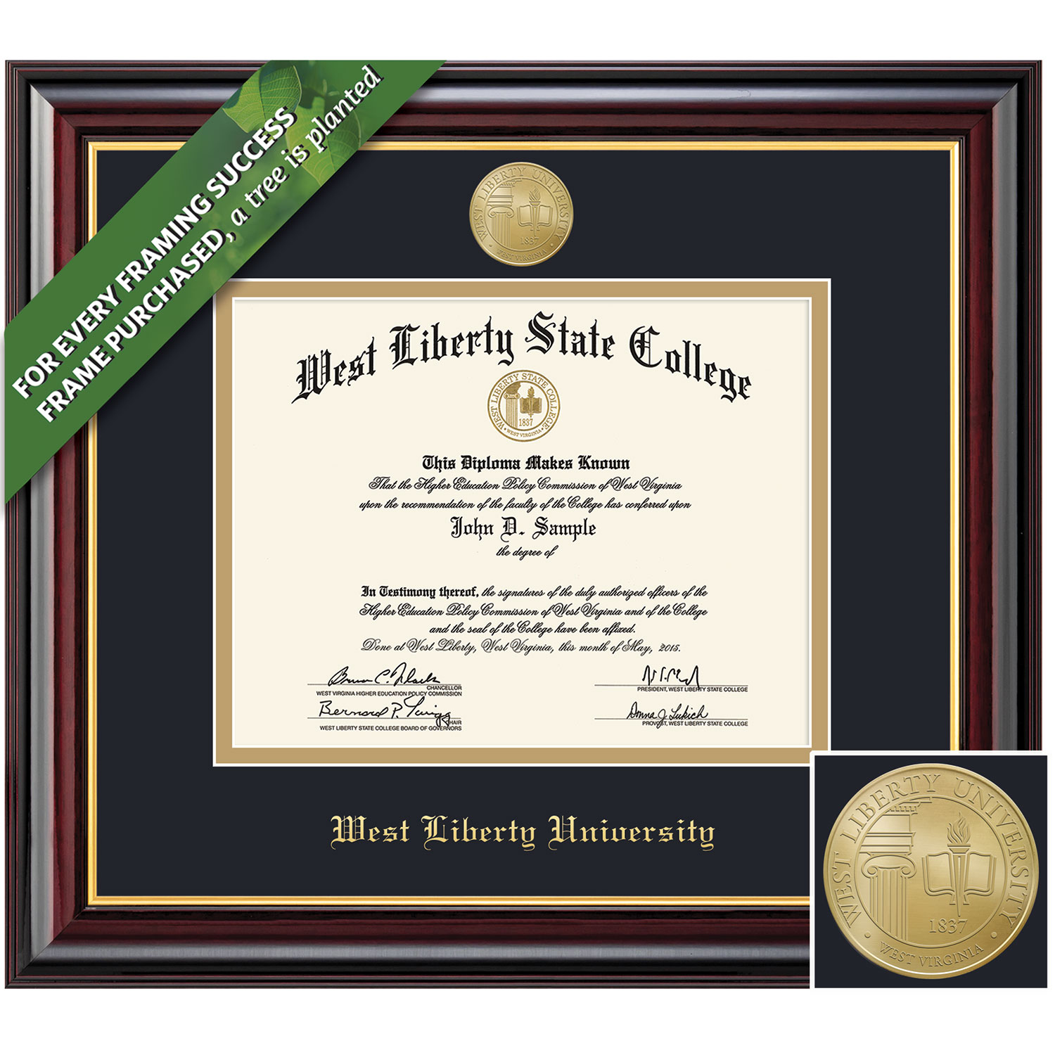Framing Success 10.75 x 15 Windsor Gold Medallion Masters Diploma Frame