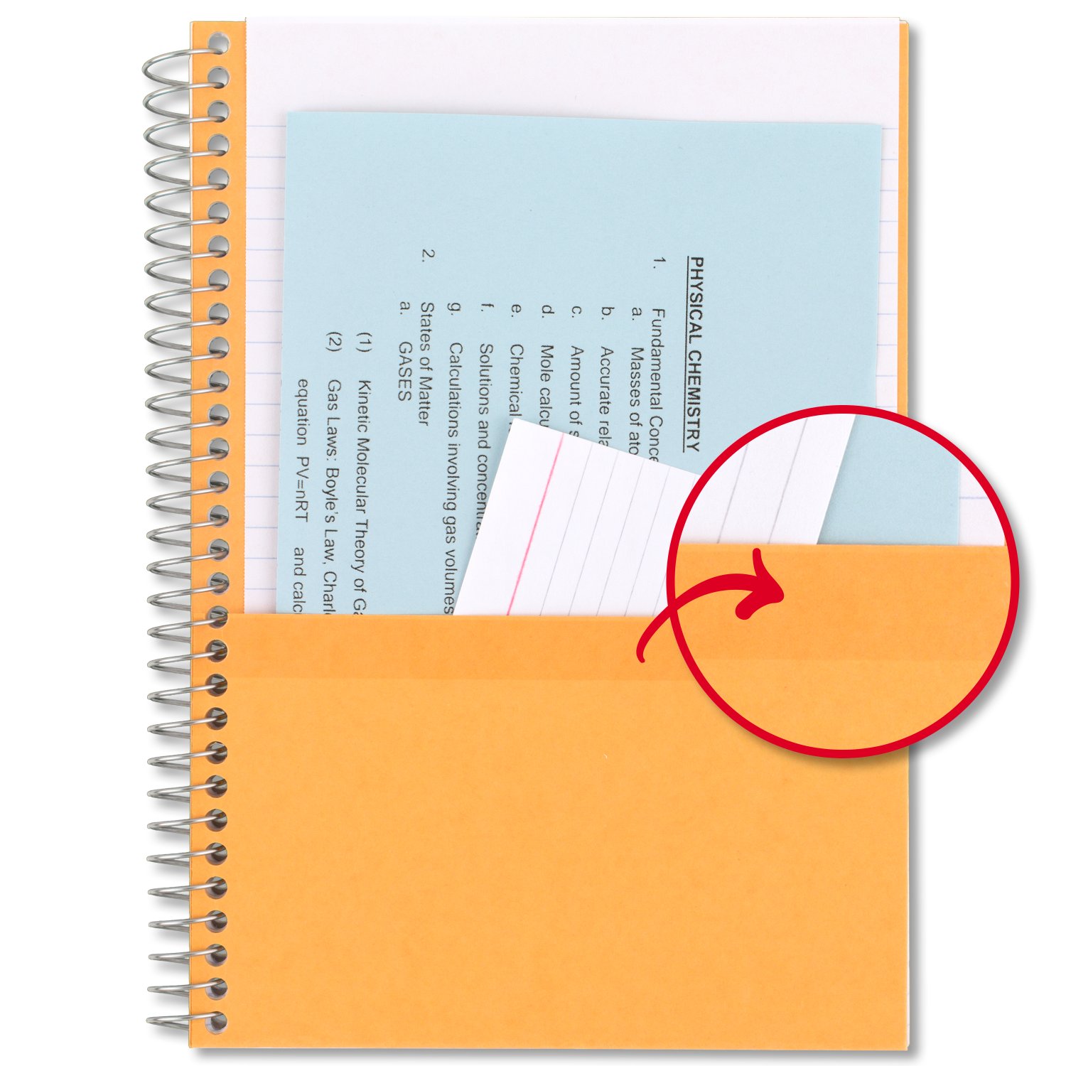 Five Star 3 Subject College Ruled Spiral Notebook (Colors May Vary)