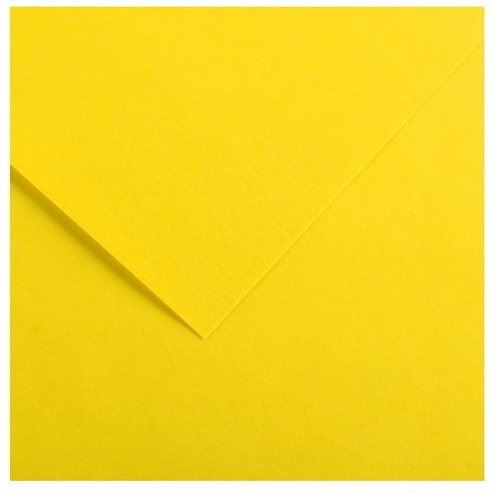 Canson Colorline Paper, 19" x 25", Canary, 10 Sheets/Pkg.
