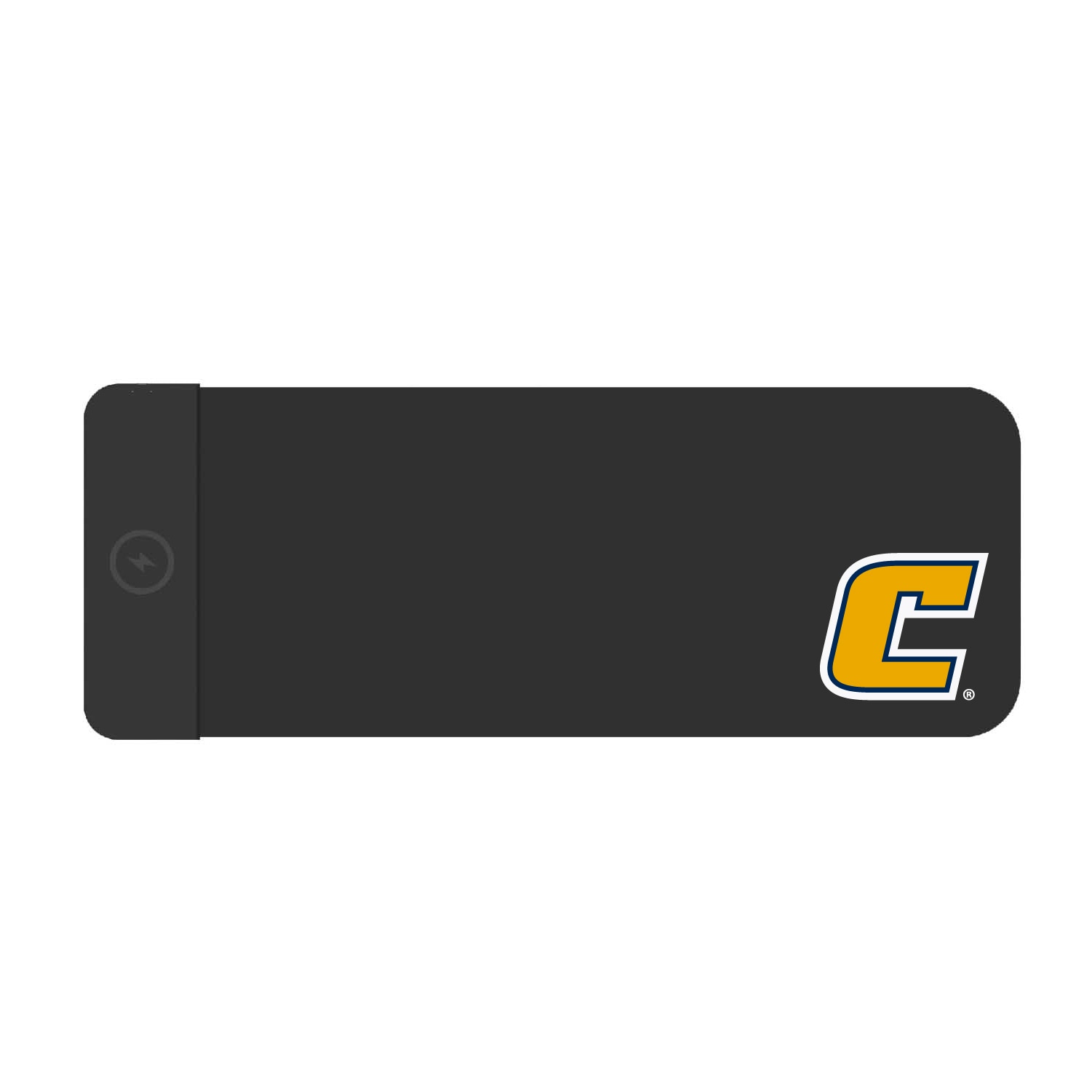 University of Tennessee at Chattanooga Cloth Wireless Charging Desk Mat, Black, Classic V1